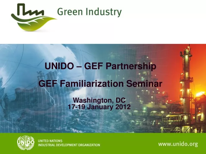 unido gef partnership gef familiarization seminar