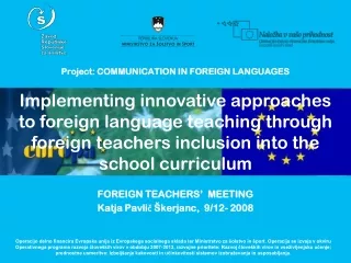 Project: COMMUNICATION IN FOREIGN LANGUAGES