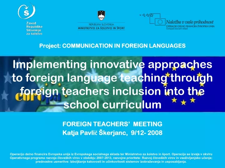 project communication in foreign languages