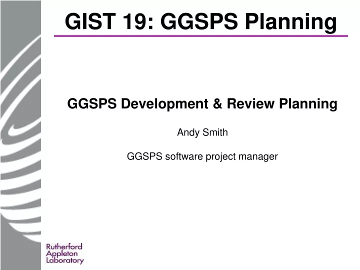 gist 19 ggsps planning