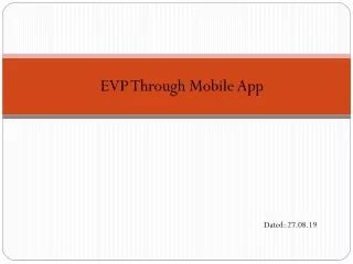 EVP Through Mobile App