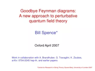 Goodbye Feynman diagrams: A new approach to perturbative  quantum field theory