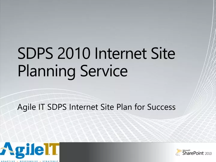 sdps 2010 internet site planning service
