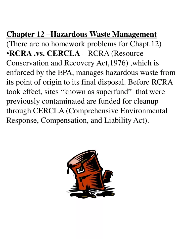 chapter 12 hazardous waste management there