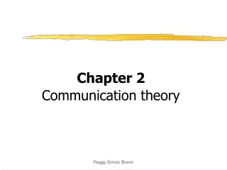 Chapter 2 Communication theory