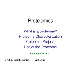 Proteomics