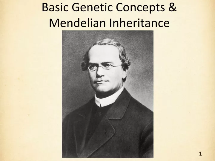 basic genetic concepts mendelian inheritance