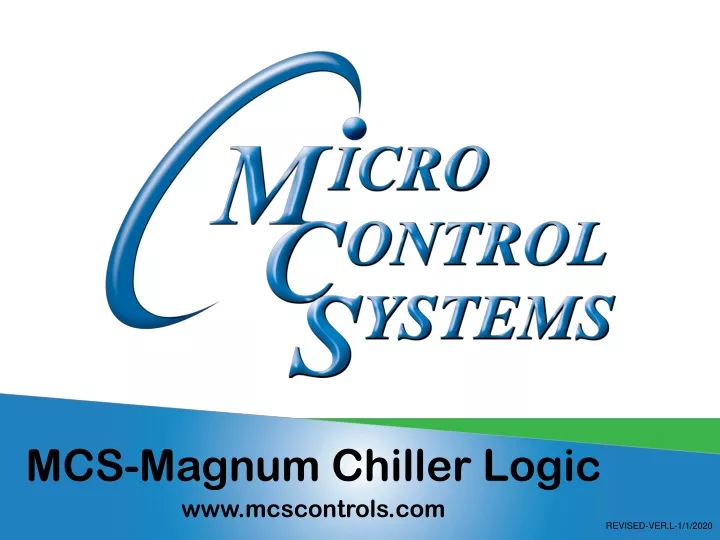 mcs magnum chiller logic www mcscontrols com