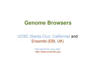 Genome Browsers