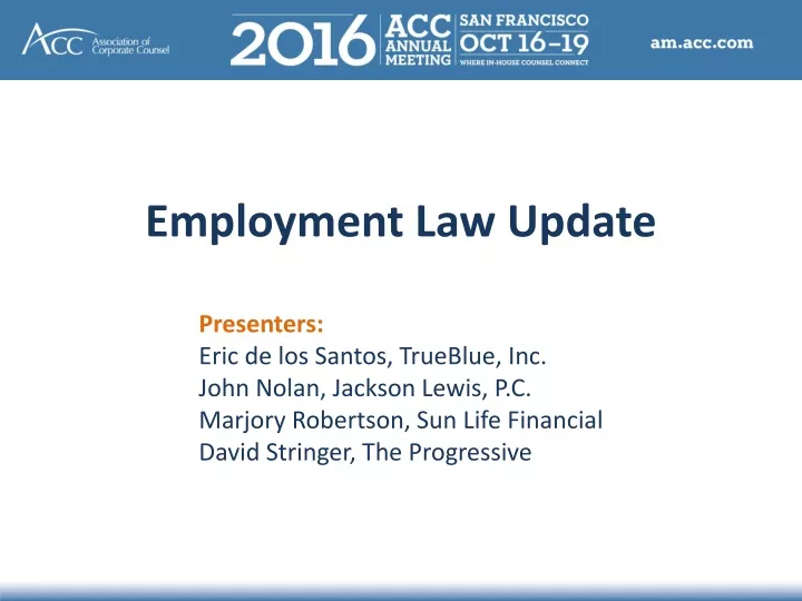 employment law update