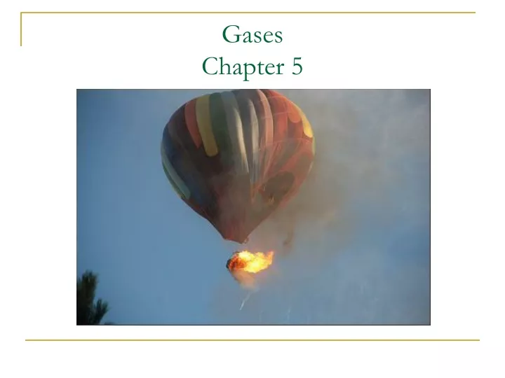 gases chapter 5