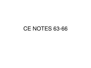 CE NOTES 63-66