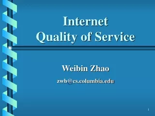 Internet  Quality of Service