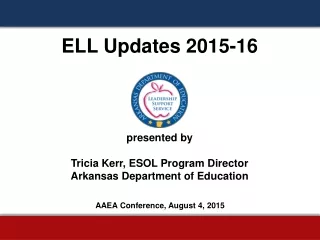 ELL Updates 2015-16