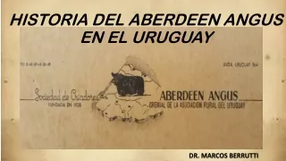 HISTORIA DEL ABERDEEN ANGUS EN EL URUGUAY
