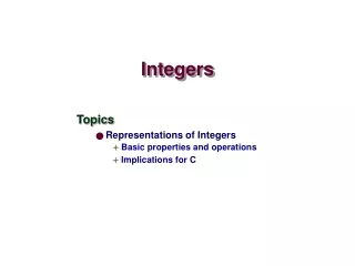 Integers