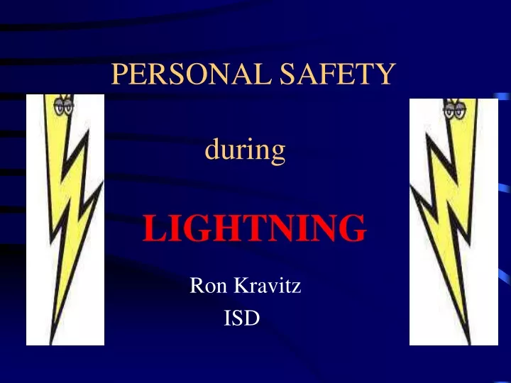 personal safety during lightning