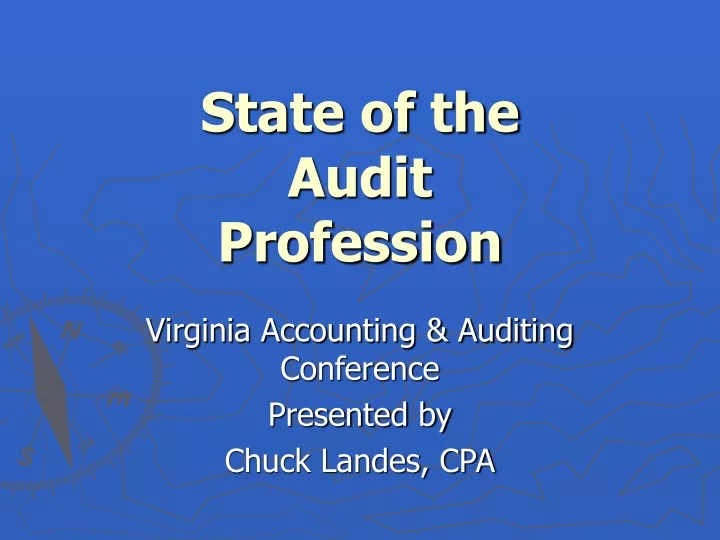 state of the audit profession