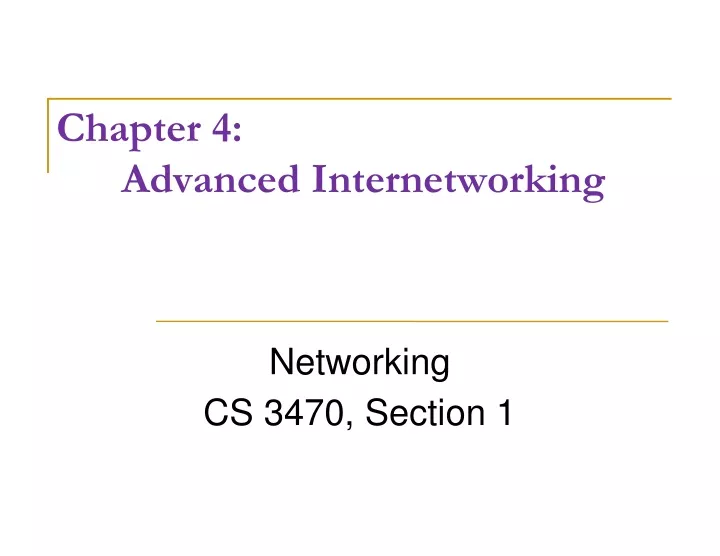 chapter 4 advanced internetworking