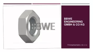 BBWE   ENGINEERING   GMBH &amp; CO KG