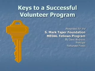 Keys to a Successful Volunteer Program