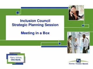 Inclusion Council  Strategic Planning Session Meeting in a Box