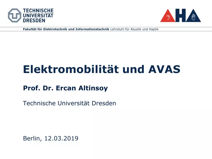 elektromobilit t und avas