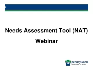 Needs Assessment Tool (NAT) Webinar