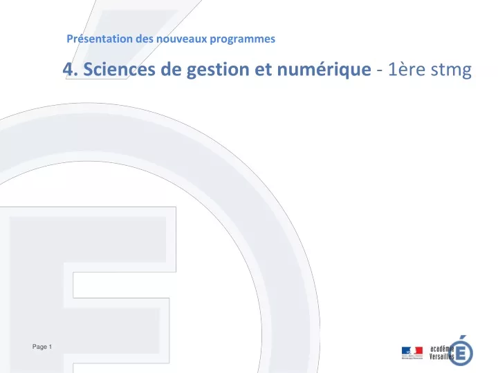 4 sciences de gestion et num rique 1 re stmg