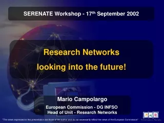 Research Networks  looking into the future!