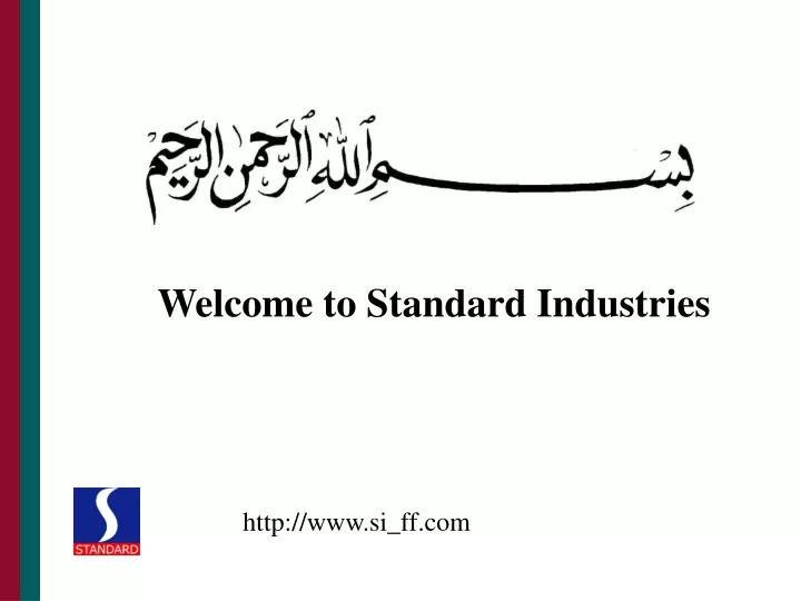 welcome to standard industries