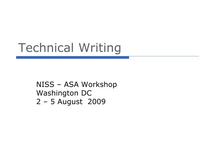 technical writing