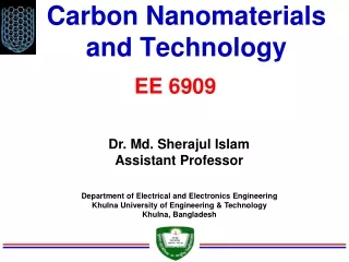 Carbon Nanomaterials and Technology