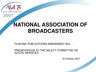 NATIONAL ASSOCIATION OF BROADCASTERS
