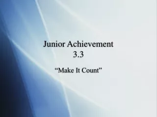 Junior Achievement 3.3