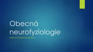 Obecná neurofyziologie