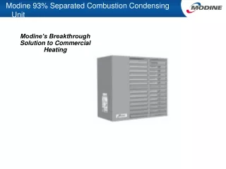 Modine 93% Separated Combustion Condensing Unit