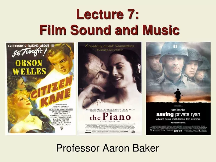 lecture 7 film sound and music