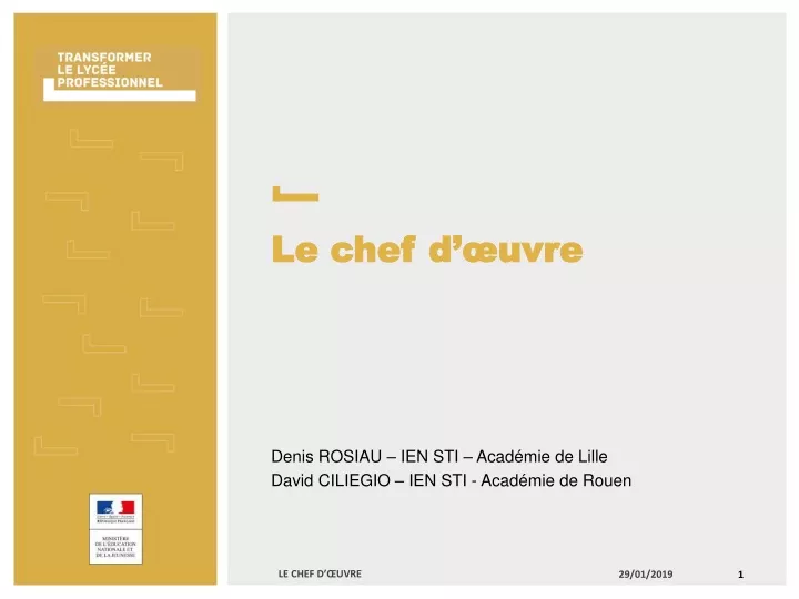 le chef d uvre