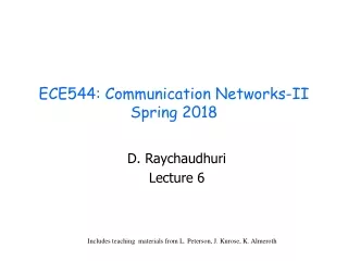 ECE544: Communication Networks-II Spring 2018