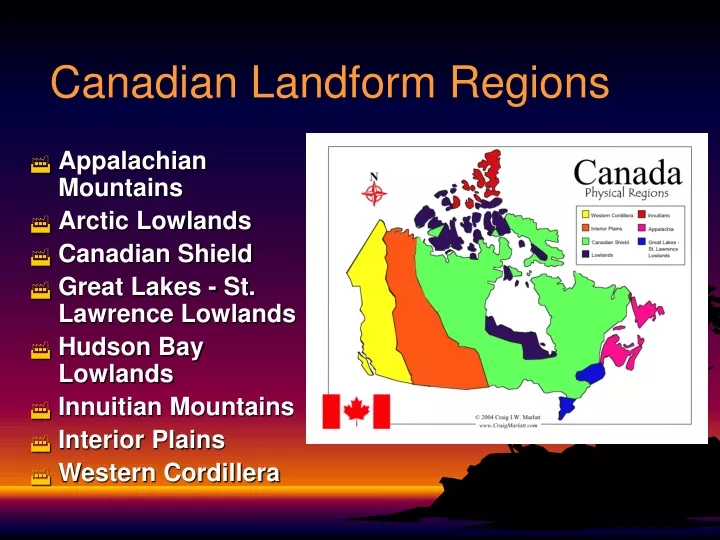 canadian landform regions