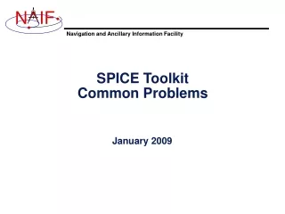 SPICE Toolkit Common Problems