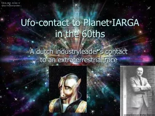 Ufo-contact to Planet IARGA in the 60ths