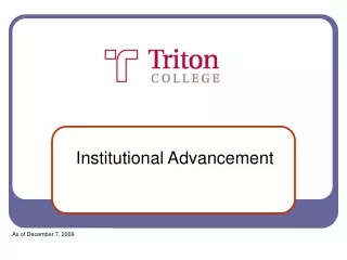 Institutional Advancement