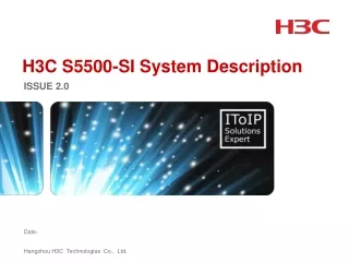 H3C S5500-SI System Description
