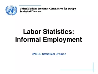Labor Statistics:  Informal Employment