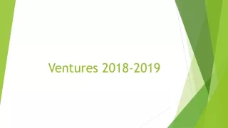 Ventures 2018-2019