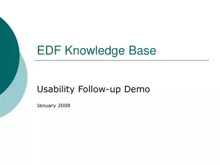EDF Knowledge Base