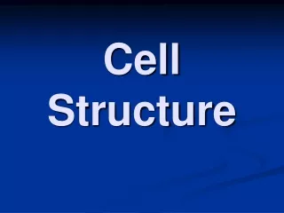 Cell Structure