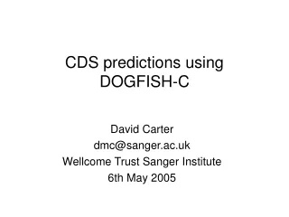 CDS predictions using DOGFISH-C